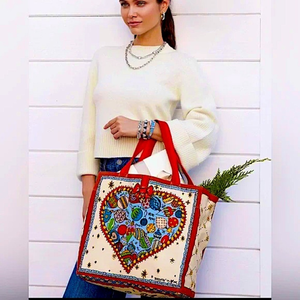 Brighton LOVE Heart Pattern Tote Bag